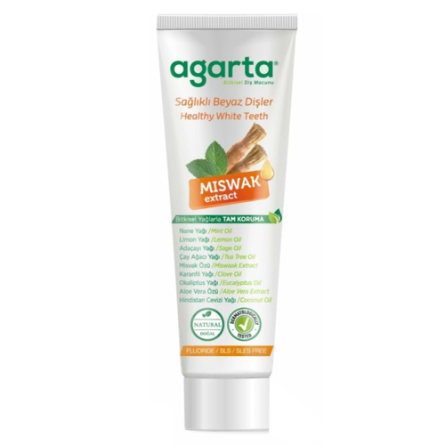 Agarta Doğal Misvak Özlü Diş Macunu 100 ml - Agarta
