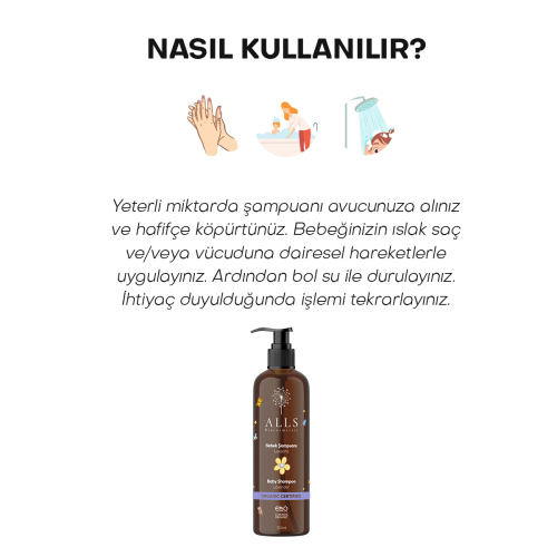 Alls Biocosmetics Organik Lavantalı Bebek Şampuanı 350 ml - 12