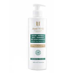 And You Detox Refresh Tuzsuz Kepek Karşıtı Şampuan – Tüm Saç Tipleri İçin Arındırıcı Bakım 400 ml - 1
