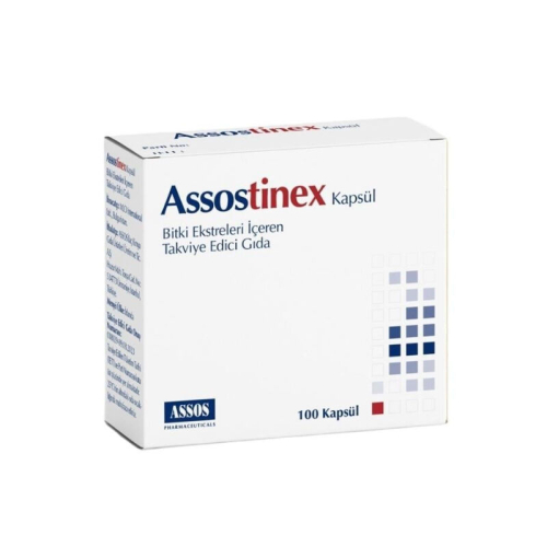 Assostinex Bitki Ekstreleri İçeren Takviye Edici Gıda 100 Kapsül - Assos İlaç