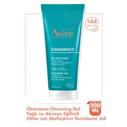 Avene Cleanance Yağlı ve Akneye Eğilimli Ciltler için Matlaştırıcı Yüz Temizleme Jeli 200 ml - 1