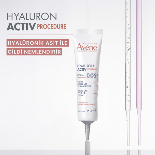 Avene Hyaluron Activ Procedure Retinal Niasinamid Hyalüronik Asit Göz ve Dudak Kremi 15 ml - 5