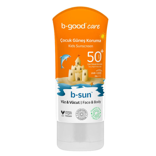 b-good b-sun SPF 50+ Çocuk Yüz ve Vücut Güneş Koruma 150 ml - B-good Care