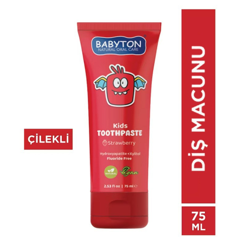 Babyton Kids Toothpaste Çilekli Diş Macunu 75 ml - 2