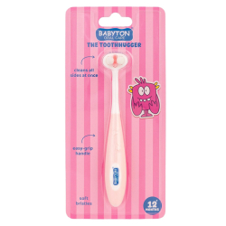 Babyton Toothhugger 3 Boyutlu Çocuk Diş Fırçası - Pinky - 1