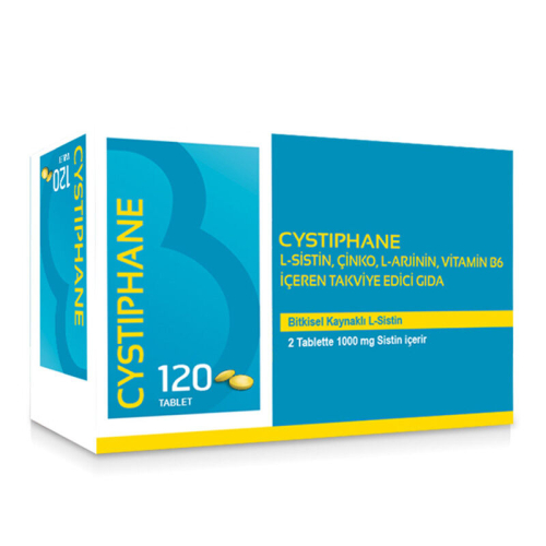 Bailleul Dermatoloji Cystiphane L-Sistin, Çinko, L-Arjinin, Vitamin B6 içeren Takviye Edici Gıda 120 Tablet - Bailleul Dermatoloji