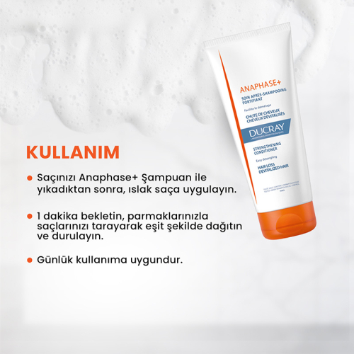 Ducray Anaphase Saç Dökülmesine Karşı Saç Kremi Yoğunlaştırıcı ve Güçlendirici Saç Bakımı 200 ml - 4
