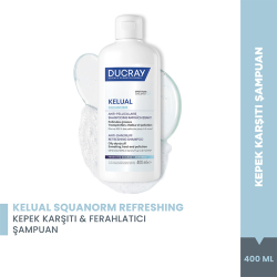 Ducray Kelual Squanorm Kepek Karşıtı ve Ferahlatıcı Şampuan 400 ml - 1