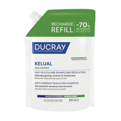 Ducray Kelual Squanorm Yağlı Saçlar için Kepek Karşıtı Şampuan 400 ml -  Refill - 1
