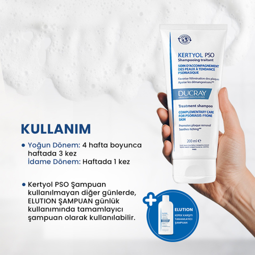 Ducray Kertyol Pso Kepek Karşıtı Bakım Şampuanı 200 ml - 4