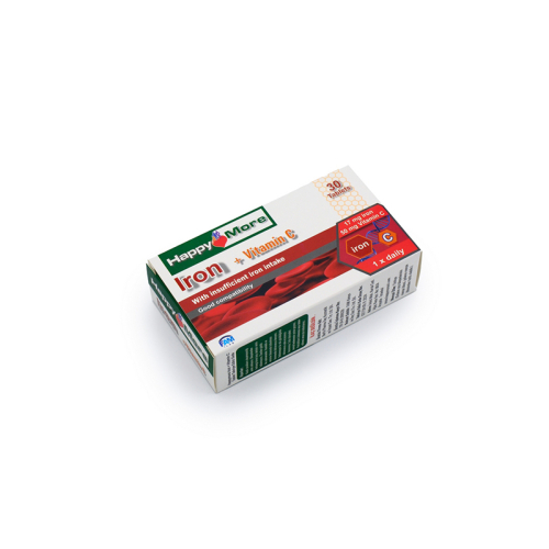 HappyMore Iron Vitamin C Takviye Edici Gıda 30 tablet - 5