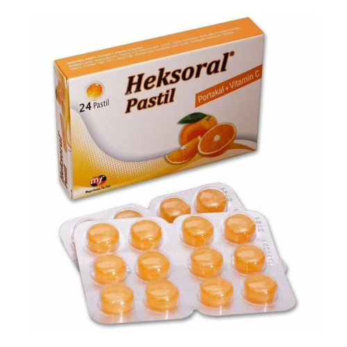 Heksoral Pastil Portakal+ Vitamin C 24 Adet - Mega Farma