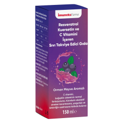 İmuneks Farma Resveratrol Kuersetin ve C Vitamini İçeren Sıvı Takviye Edici Gıda 150 ml - 1
