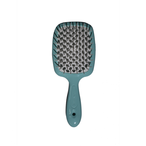 Janeke Superbrush Saç Fırçası Turkuaz-Beyaz - Janeke