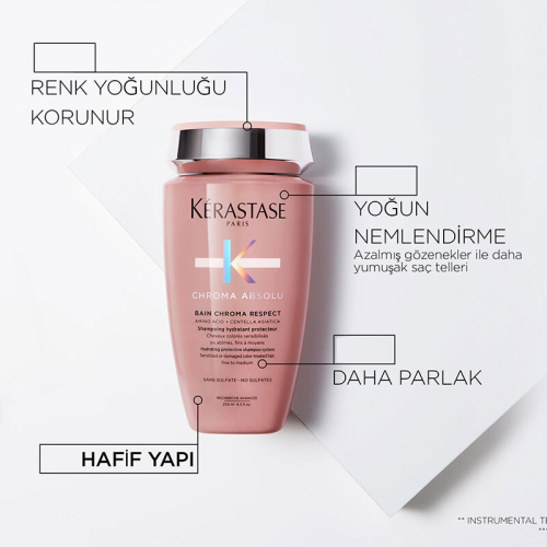 Kerastase Chroma Absolu Bain Riche Orta ve Kalın Telli Saçlar İçin Şampuan 250 ml - 3