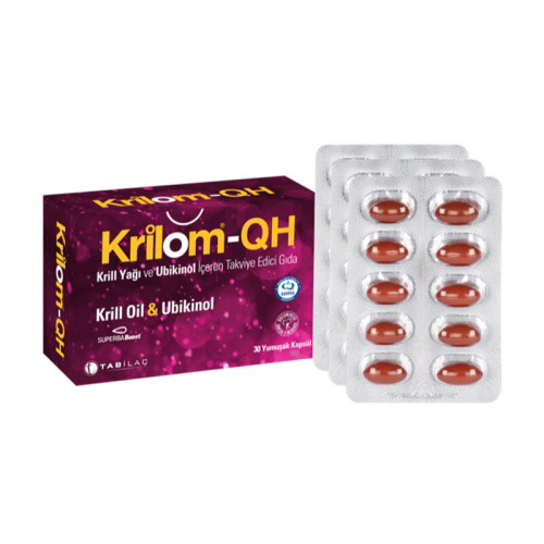 Krilom-QH Krill Oil & Ubikinol 30 Yumuşak Kapsül - TAB İlaç Sanayi A.Ş