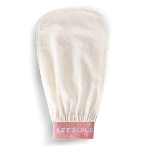 Letscrub %100 Floş İpek Banyo Kesesi Ekru 15x26 cm - 4