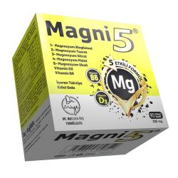 Magni5 Magnezyum Vitamin D3 B6 İçeren Takviye Edici Gıda 2 x 90 Kapsül - 2