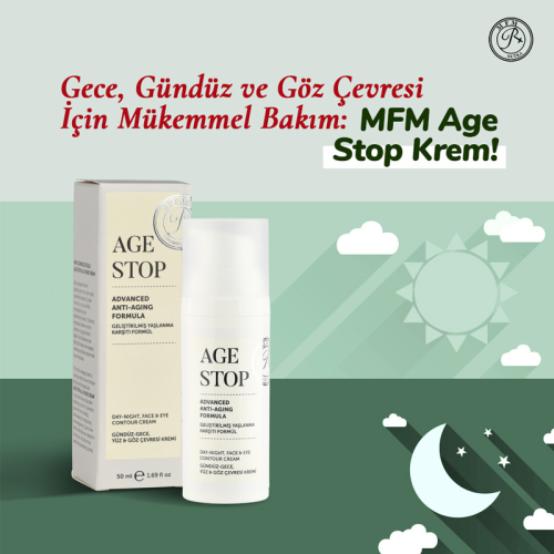 MFM COSMECEUTICALS Age Stop - Gündüz Gece Yüz ve Göz Çevresi Kremi 50 ml - 5