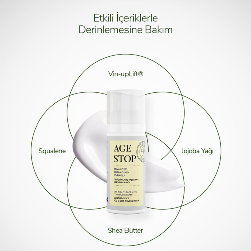 MFM COSMECEUTICALS Age Stop - Gündüz Gece Yüz ve Göz Çevresi Kremi 50 ml - 6