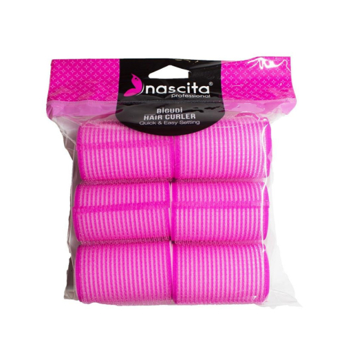 Nascita 50x63 Cm 6lı Cırtlı Süngerli Bigudi Pembe - 60 - NAscita