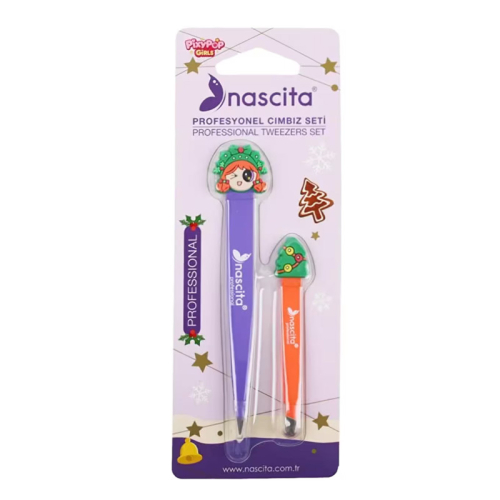 Nascita Pixy Pop Girls Profesyonel Cımbız Seti - Mor 2 Adet - NAscita