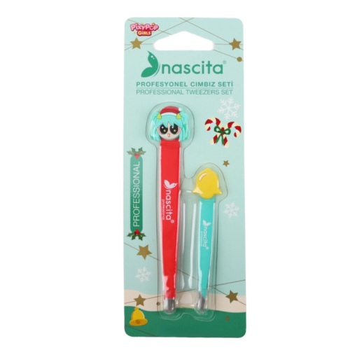 Nascita Pixy Pop Girls Profesyonel Cımbız Seti - Yeşil 2 Adet - NAscita