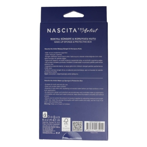Nascita The Artist Makyaj Süngeri Latex Free - Mavi - 5
