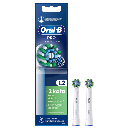 Oral-B Pro Cross Action X-Filament Şarjlı Diş Fırçası Yedek Başlığı 2 Adet - Oral-b