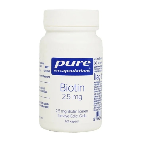 Pure Encapsulations Biotin Takviye Edici Gıda 60 Kapsül - Pure Encapsulations