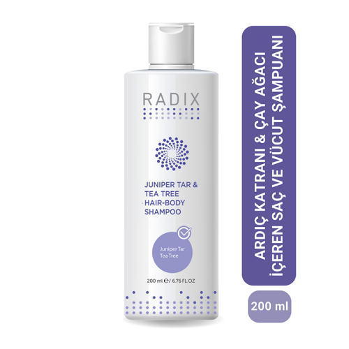 Radix Juniper Tar - Tea Tree Hair-Body Shampoo 200 ml - 2