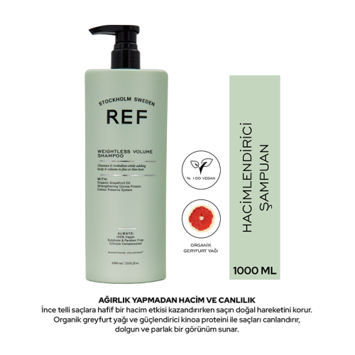 REF Weightless Volume Shampoo 1000 ml - 2