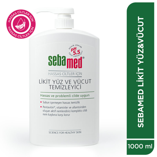 Sebamed Likit Yüz ve Vücut Temizleyici Jel 1000 ml - 3
