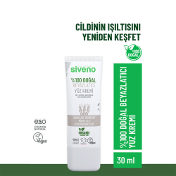 Siveno %100 Doğal Beyazlatıcı Yüz Kremi 30 ml - 2