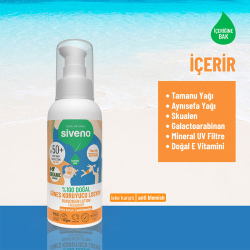 Siveno %100 Doğal Güneş Koruyucu Losyon 100 ml - 11