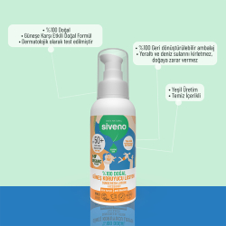 Siveno %100 Doğal Güneş Koruyucu Losyon 100 ml - 6