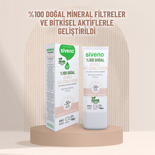 Siveno %100 Doğal Renkli Yüz Güneş Kremi 30 ml - 5