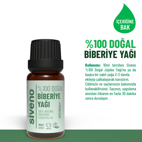 Siveno Doğal Biberiye Uçucu Yağı 10 ml - 3