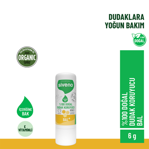 Siveno Doğal Dudak Koruyucu Bal 6 gr - 2