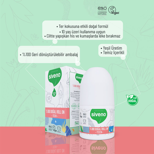 Siveno Doğal Teen Pink Roll-On 50 ml - 6