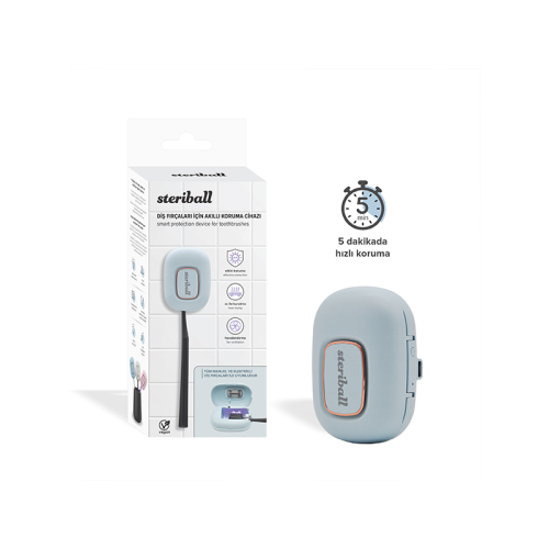 Steriball Diş Fırçaları için Akıllı Koruma Cihazı - Mavi - 4