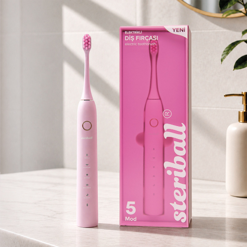 Steriball Elektrikli Diş Fırçası - Pembe - 5