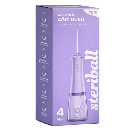 Steriball Taşınabilir Ağız Duşu - Lila - 10