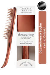 Tangle Teezer Ultimate Detangler Chrome Choc Bronze Islak ve Kuru Düz ve Kıvırcık Saçlar için Saç Fırçası-Tarak - 1