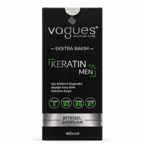 Vagues Keratin Men Şampuan 400 ml - Vagues