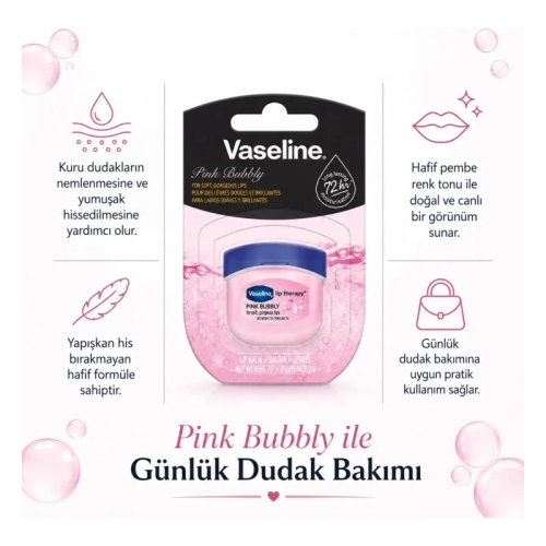 Vaseline Lip Therapy Pink Bubbly 7 gr - 2