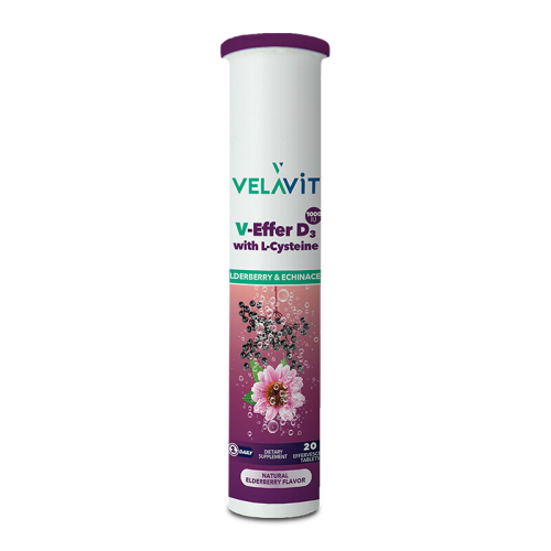 Velavit V-Effer D3 with L-Cysteine 20 Efervesan Tablet - Diğer