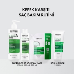 Vichy Dercos Anti Dandruff Kepek Karşıtı Şampuan 390 ml - Normal ve Yağlı Saçlar - 3