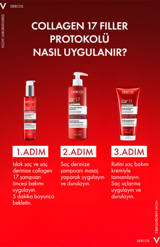 Vichy Dercos Collagen 17 Filler Saç Bakım Kremi 200 ml - 7