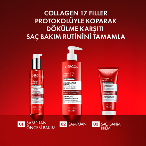 Vichy Dercos Collagen 17 Filler Saç Bakım Kremi 200 ml - 3